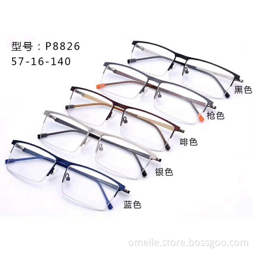 High Quality Half Frame Optical Glasses for Men